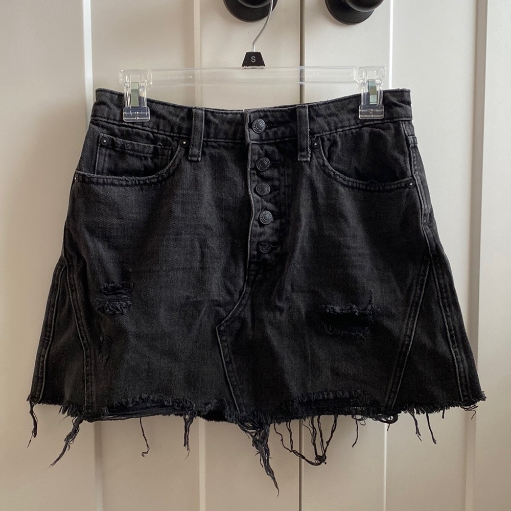 Free People denim skirt